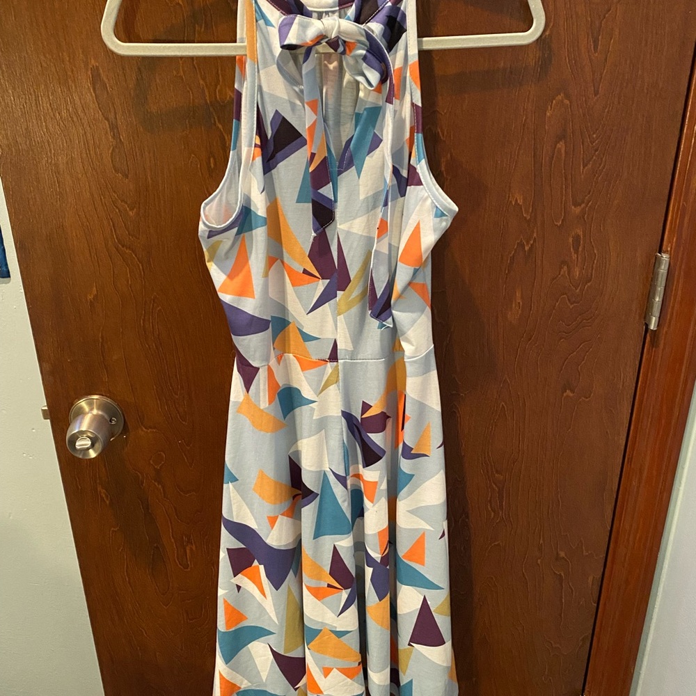 Halter style dress.